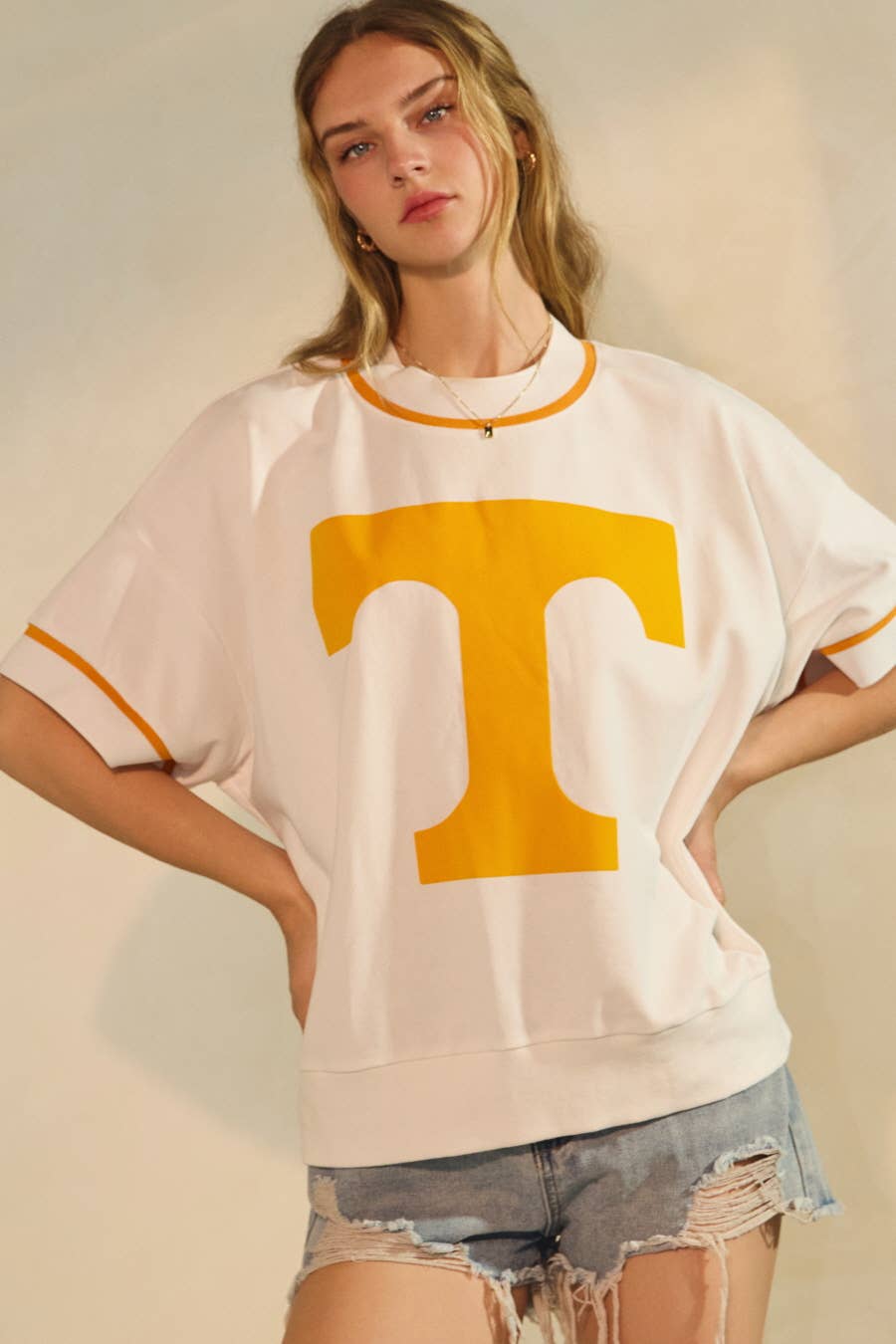 Oddi - Wholesale Sweatshirt - Women's - Oversized Game Day Short-Sleeve Sweatshirt8