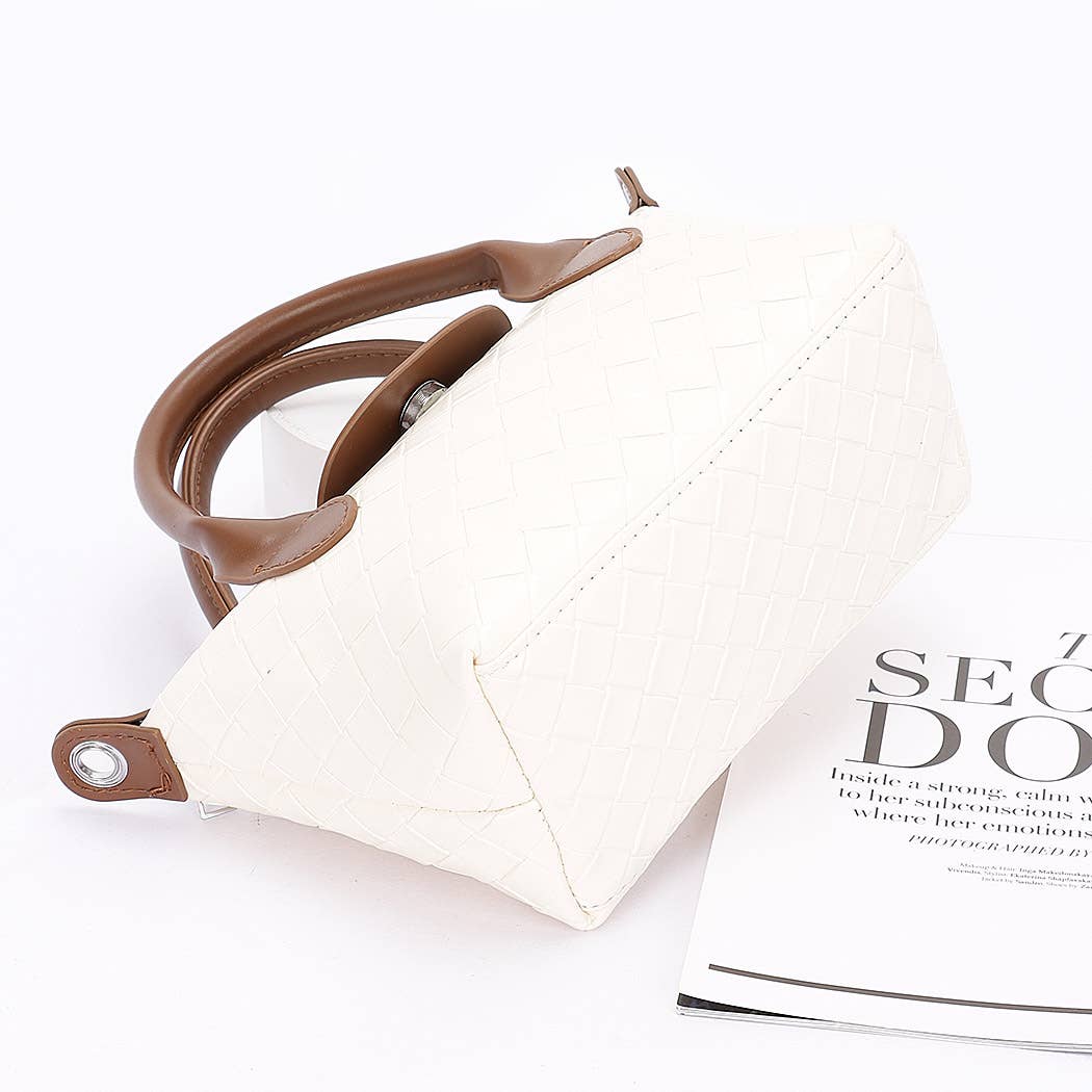 3AM BY H&D ACCESSORIES - Wholesale Top Handle Bag - Women's - Embossed Faux Leather top Handle Clutch5