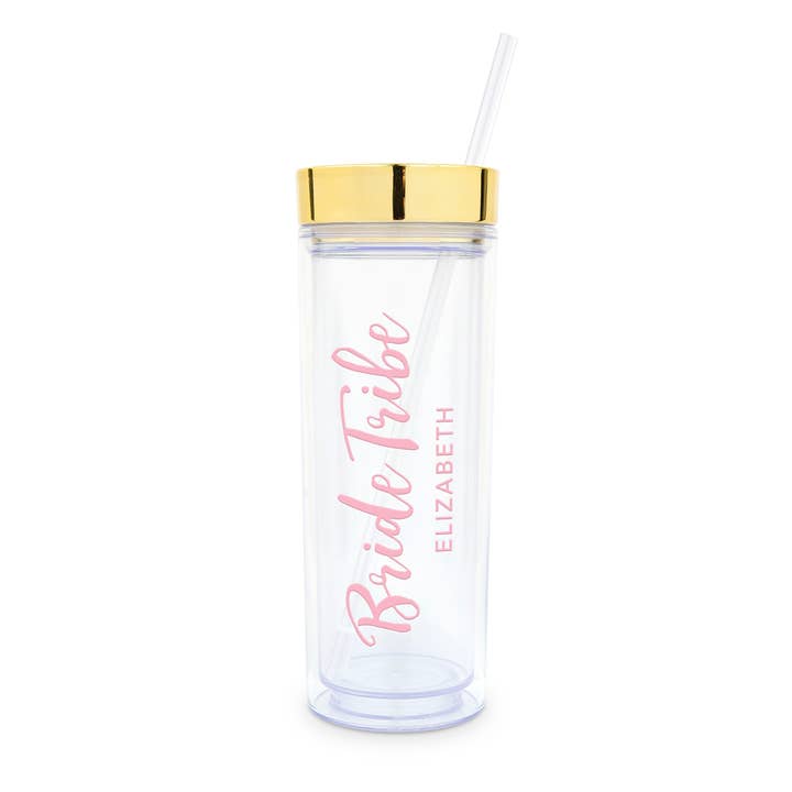 Weddingstar Inc. – wholesale Insulated mug/tumbler – 17 oz. Insulated Plastic Drink Tumbler - Bride Tribe8