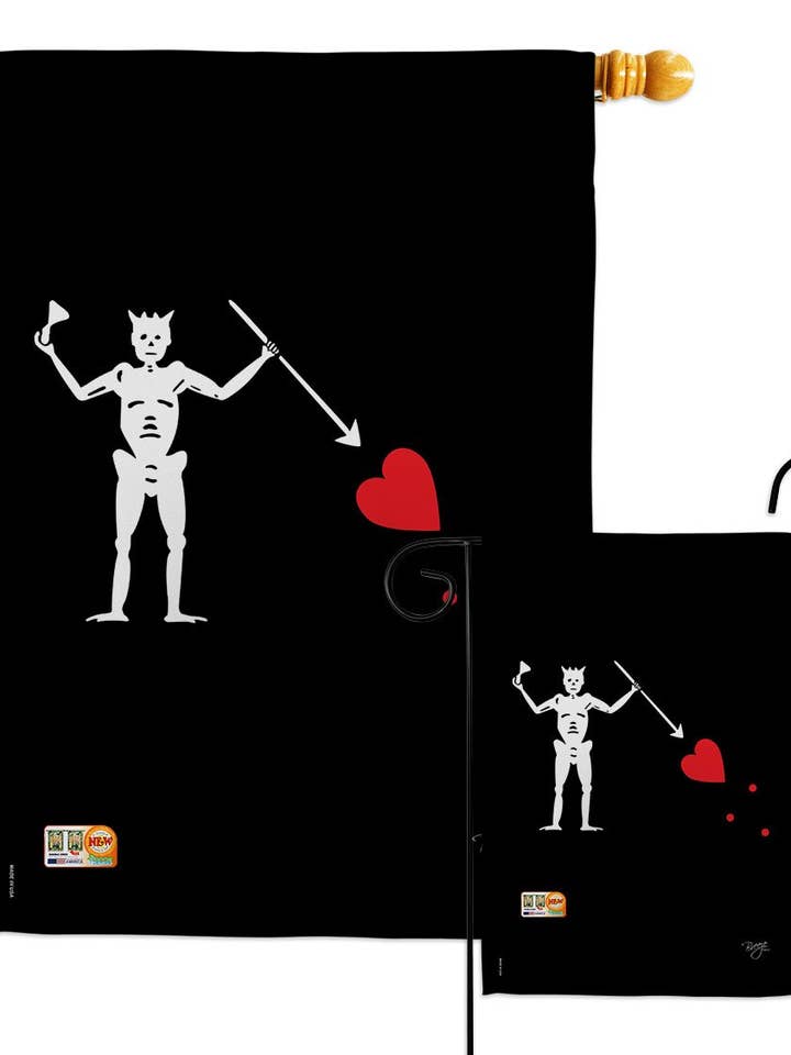 Bandeira de decoração de pirata costeira do Barba Negra por atacado de Two Group Flag Co