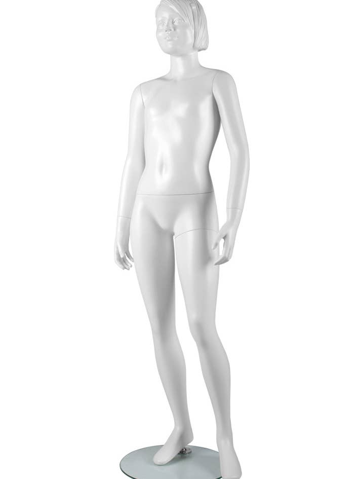 COOLKIDS MODÈLE JEUNE FILLE AVEC CHEVEUX COURTS ET VISAGE pour la vente par SUDMANNEQUIN