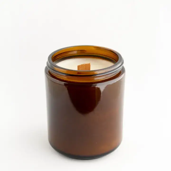 Wholesale Candles - Wholesale Jar/Filled Candle - 8 oz Wholesale Amber Candle | Fall Scents 4