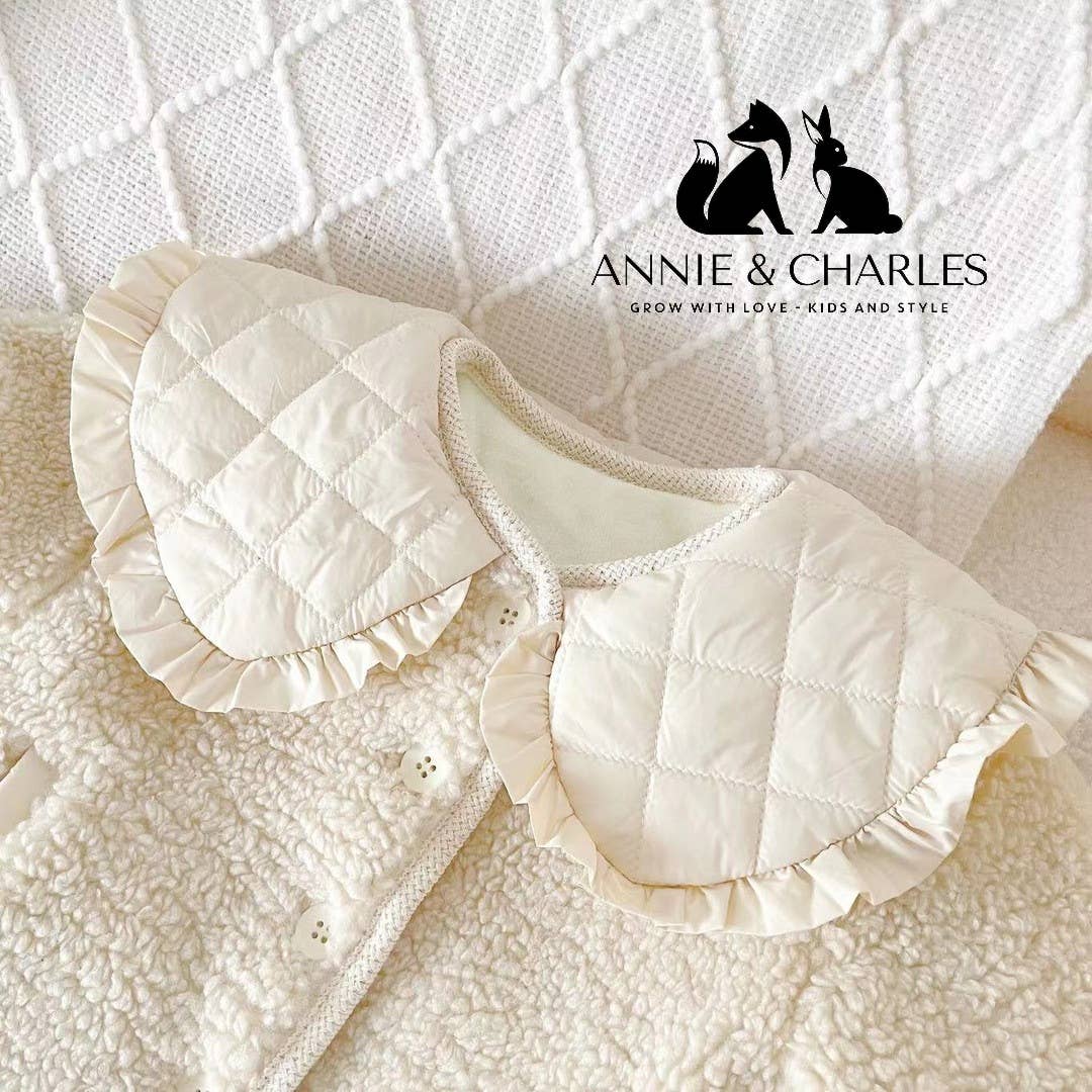 Annie & Charles - Wholesale Puffer Jacket - Kids - Annie & Charles® Teddy Jacket with Quilted Collar3