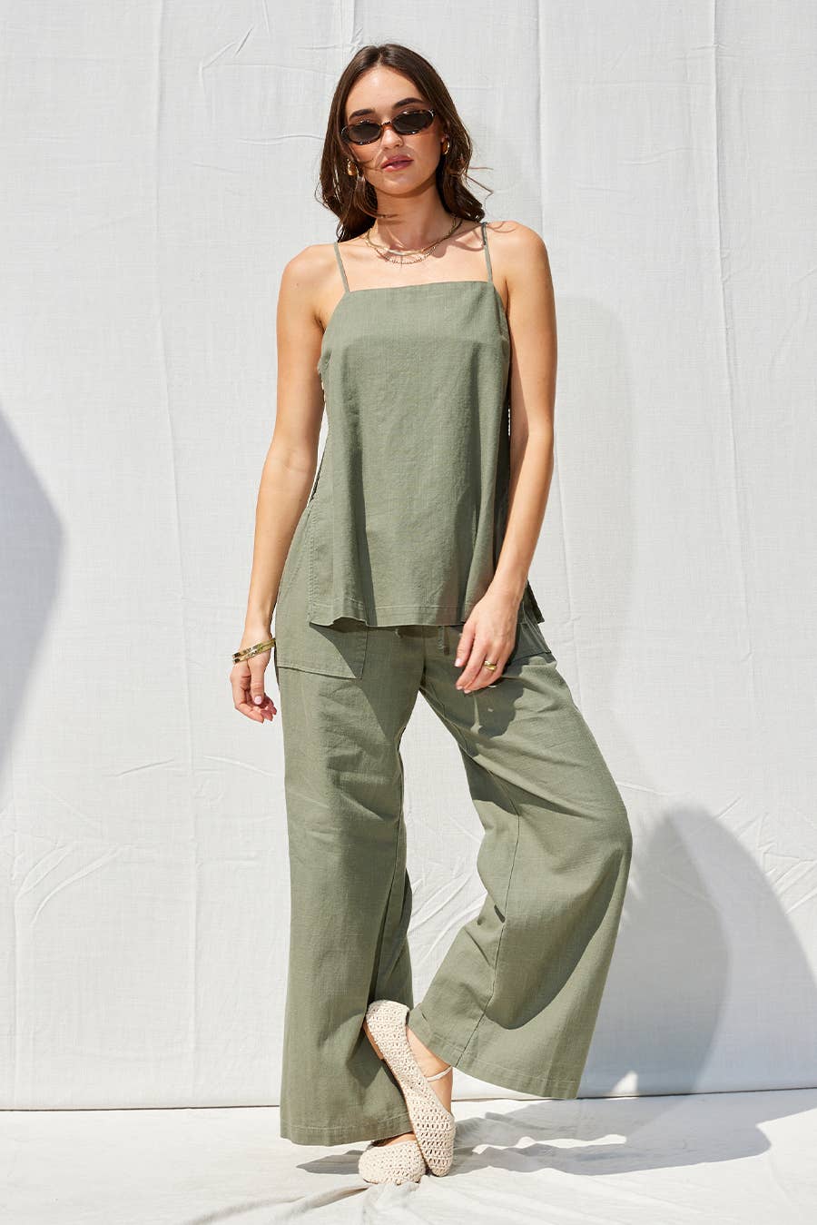 ILLA ILLA - Wholesale Top & Pant Set (NOT Loungewear) - Women's - Linen Top And Pants Set49