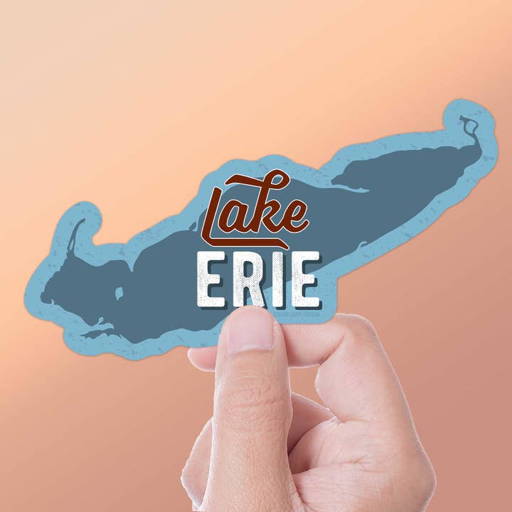Lake Erie Bumper Sticker - Great Lakes Upstate NY Mærkat for engroshandel hos Sentinel Supply
