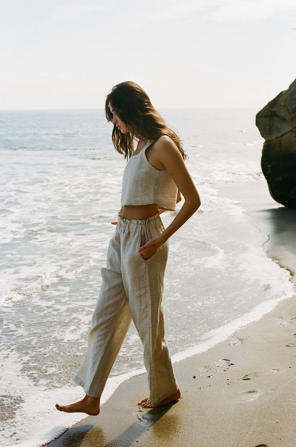 AR1111 | Woven 100% Linen Straight Leg Pants for wholesale on Faire5