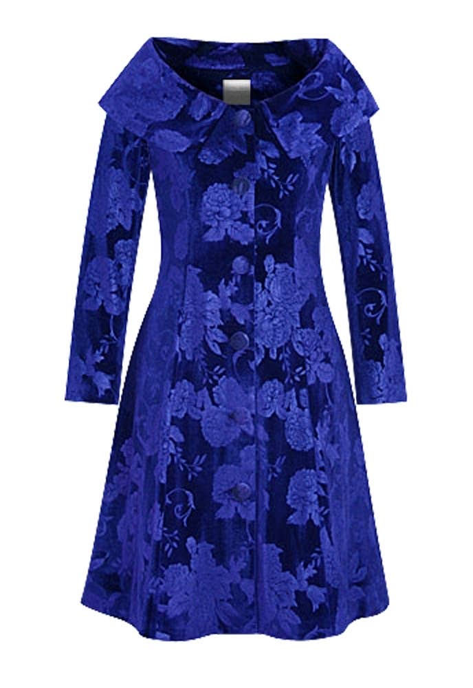 CHIC STAR – Großhandel Mantel - Damen – Chic Star Jackenmantel aus Samt in Schwarz, einfarbig 0809241