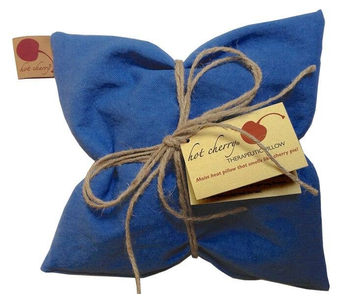 Hot Cherry Pillows - Wholesale Hot/Cold Compress - Square Pillow -Blue Denim1