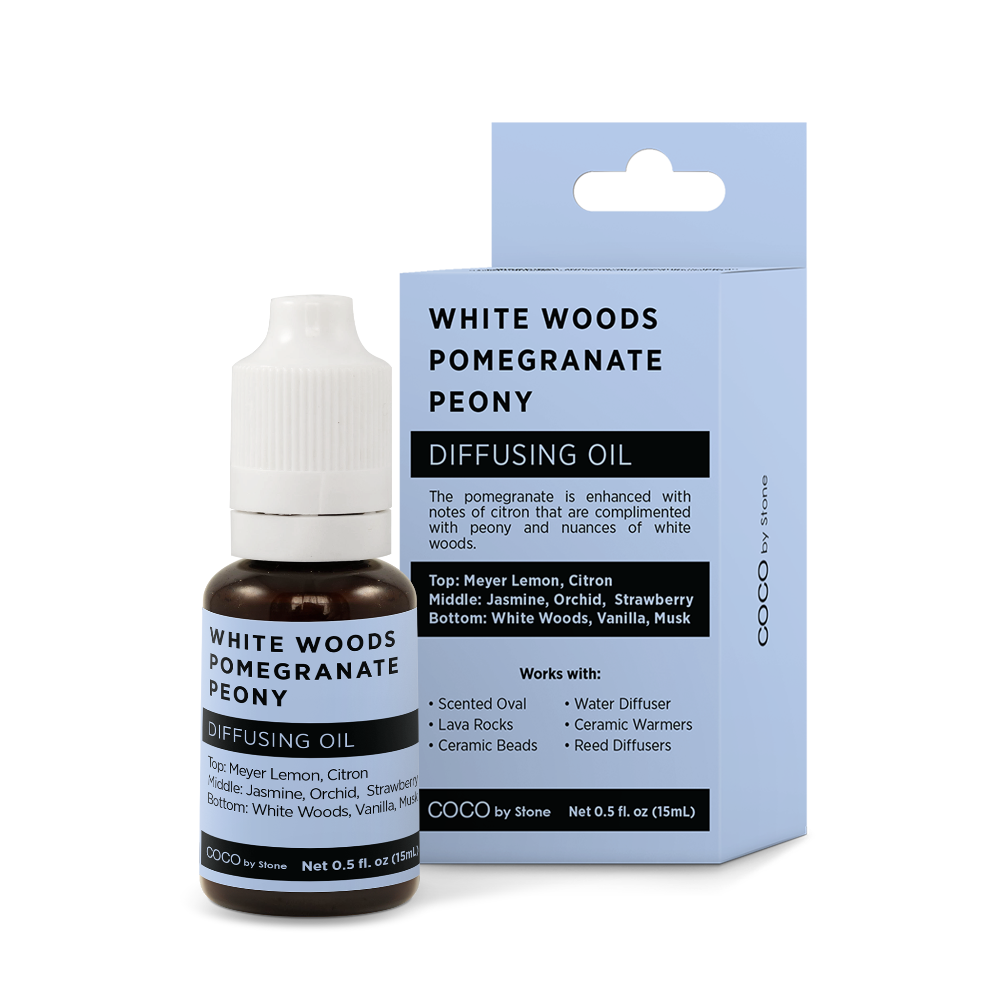 ENVIRONMENT – Großhandel Nachfüllung für Duftzerstäuber – Öl Diffuser Weißes Holz | Granatapfel | Pfingstrose0