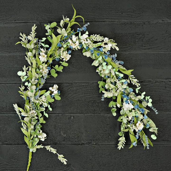 Holiday Depot Inc. - Wholesale Artificial Flowers - 35471- 4ft Garland-Lakeside Garden5