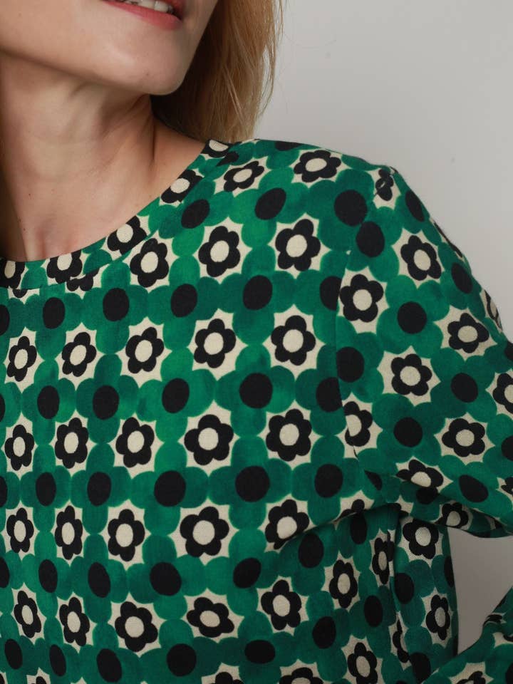 MADE IN SENS - Wholesale Dress - Women's - ROMEO TWIG GREEN3