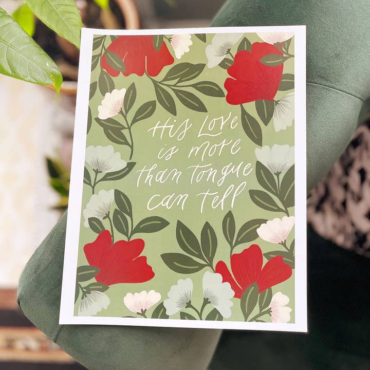 Son amour est plus que ce que la langue peut dire - ART PRINT pour la vente par Lantern Calligraphy