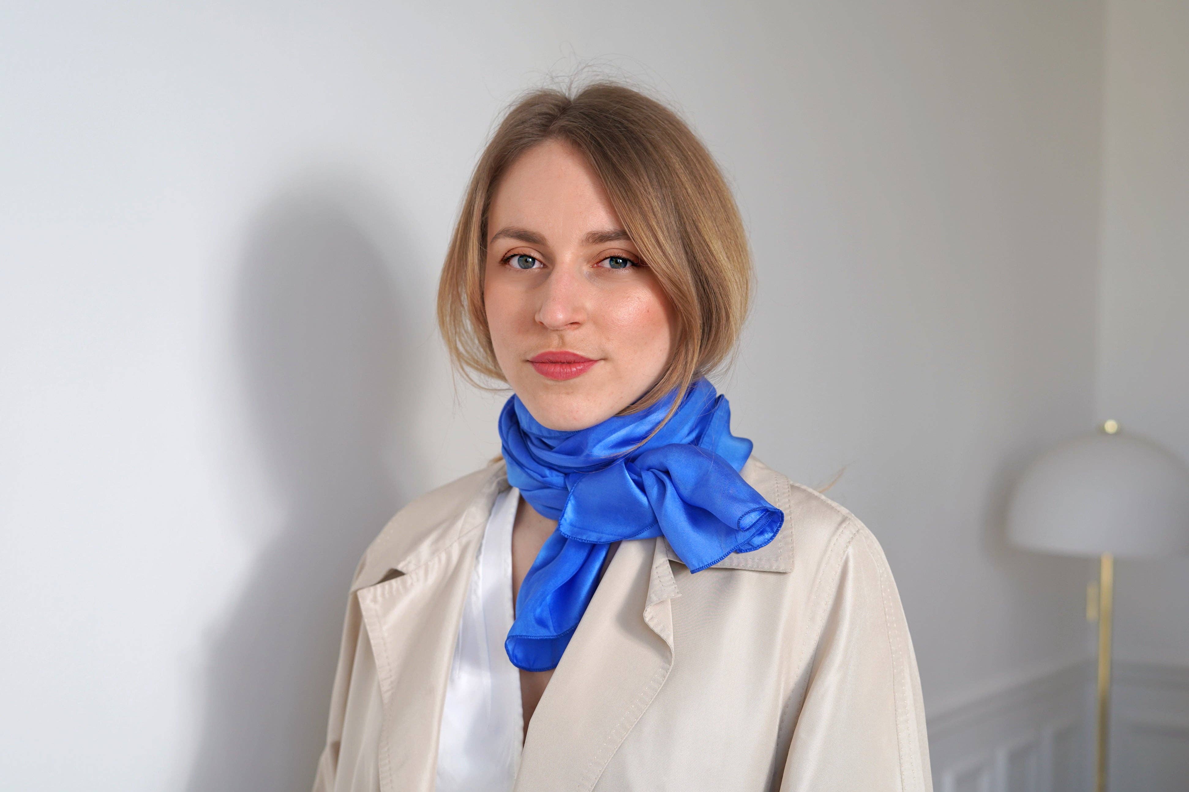 Soiyage – wholesale Halsduk - Dam – La Liberté - Blå3