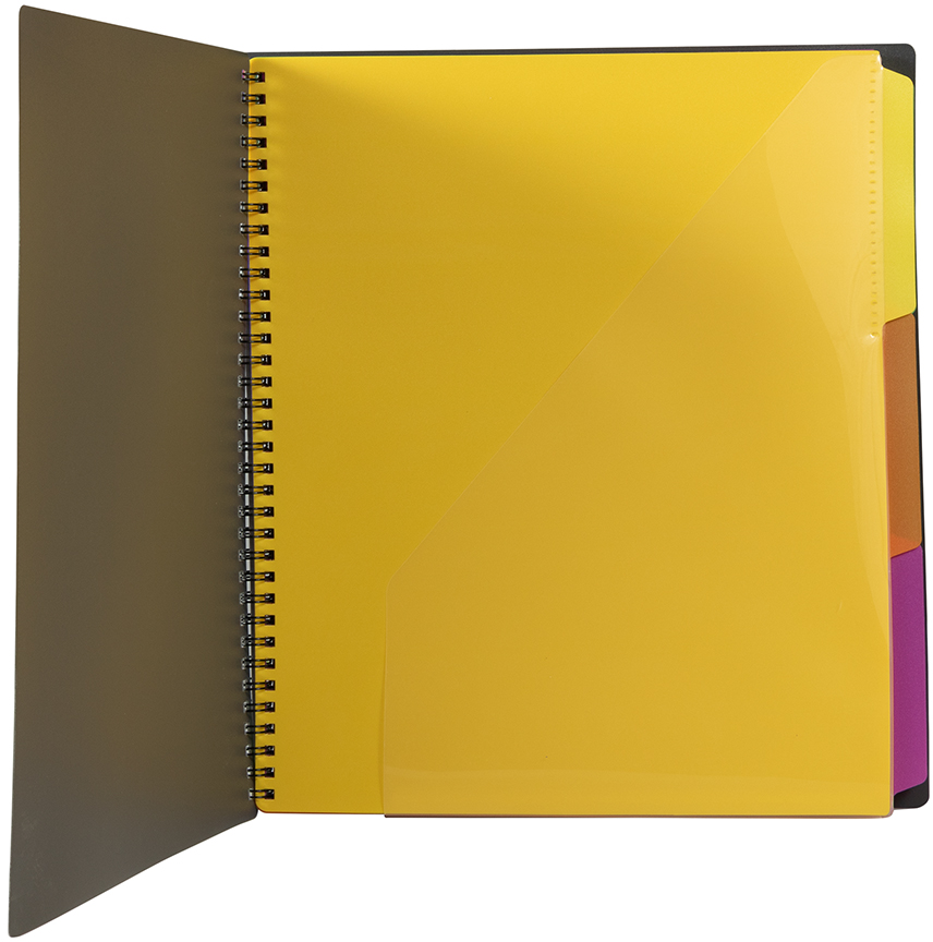 JAM PAPER - Wholesale Folders - JAM Plastic Folder, 12 Pocket, Grey, 10.5x11.5, 1/Pk2