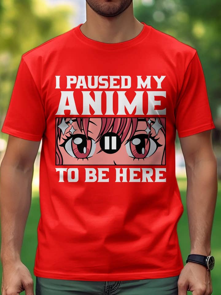 Men's Round Neck T-Shirt | To be here anime for wholesale by IALD