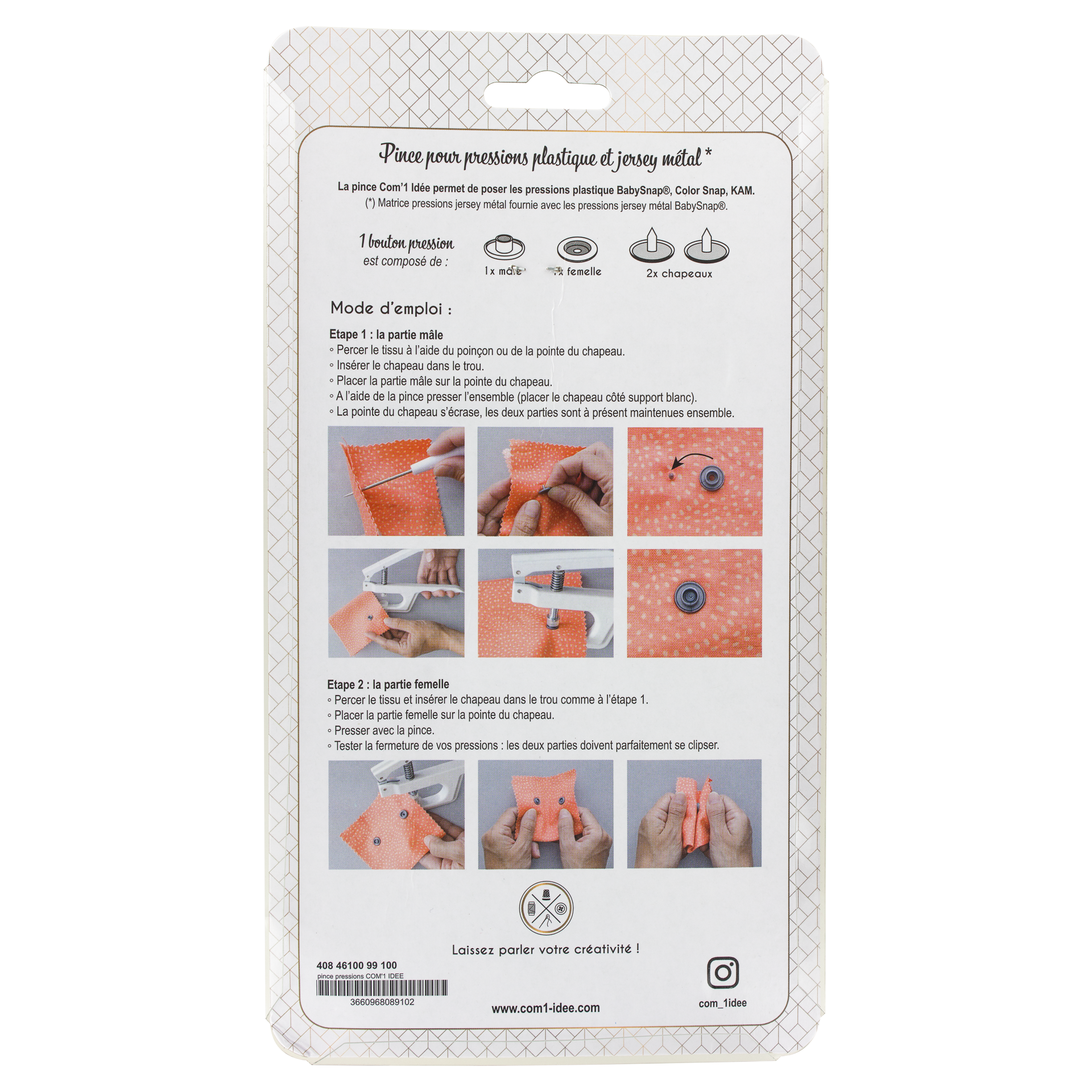 Com'1 Idée - Wholesale Craft Tool - COM'1 IDEA | Plastic & metal pressure pliers3