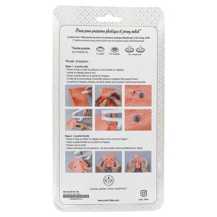 Com'1 Idée - Wholesale Craft tool - COM'1 IDEA | Plastic & metal pressure pliers3