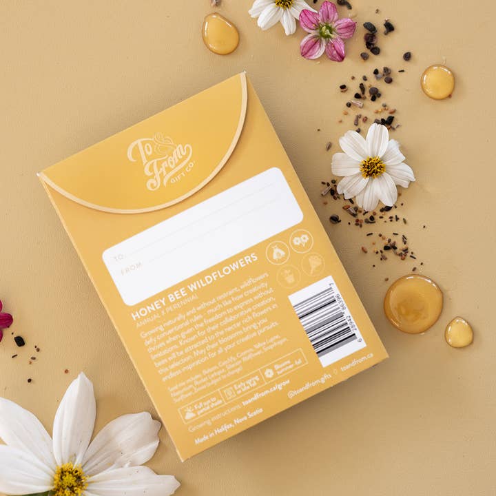 To & From Gift Co. - Wholesale Plant Seeds - Honey Bee Wildflowers (Creativity) - Seed Packet