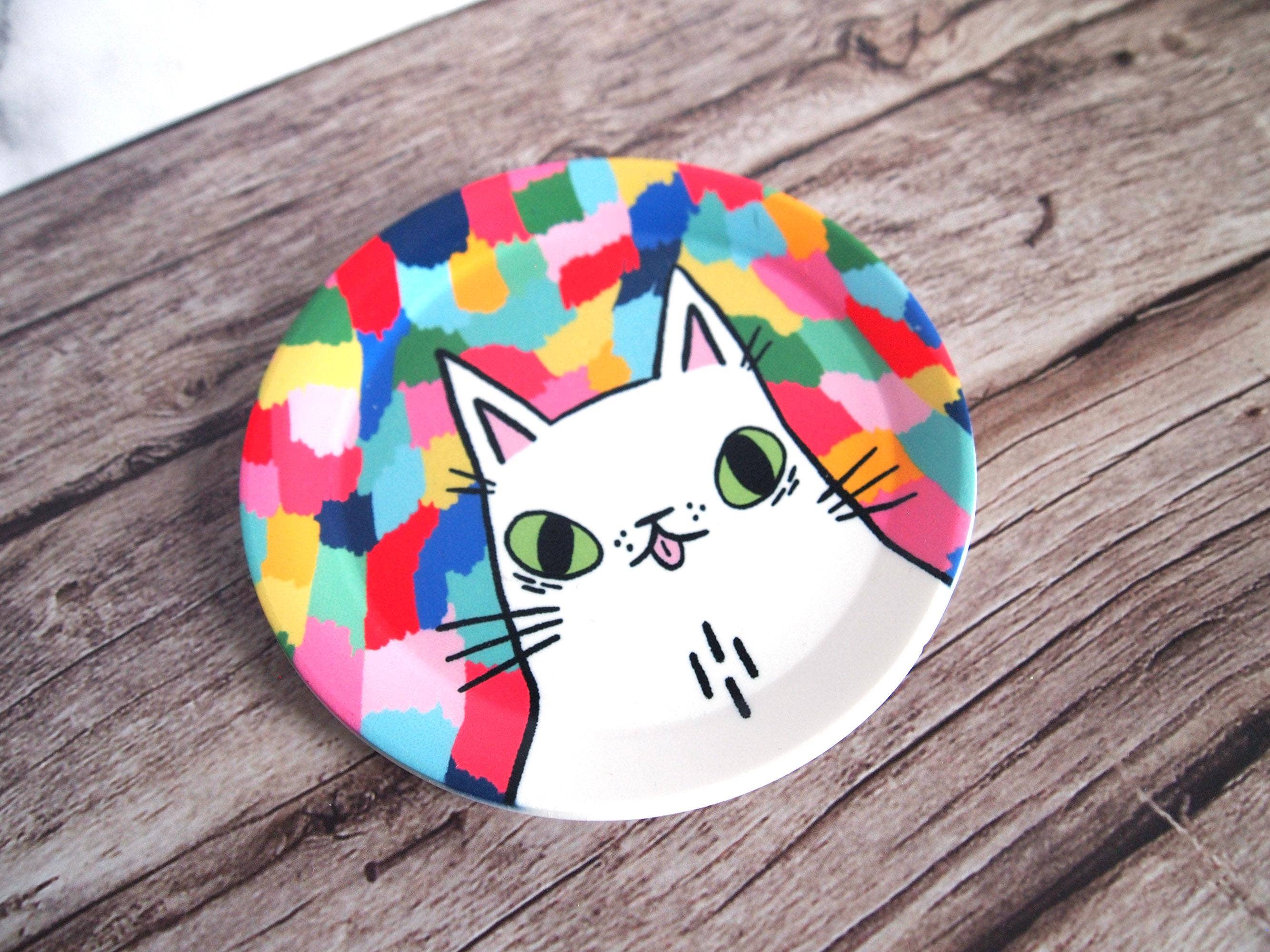 I LIKE CATS - Vendita all'ingrosso Portagioie - Piatto/sottobicchiere portagioie per gatti colorato8