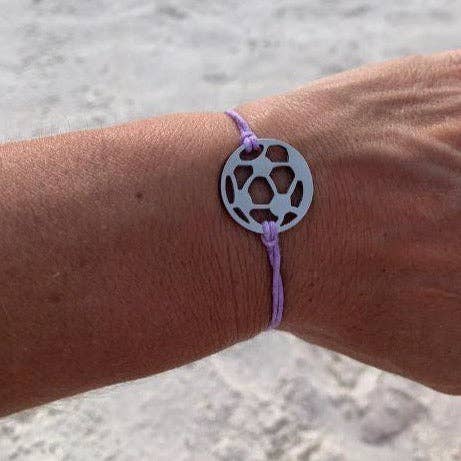 Soccer Rope Bracelet- Pick Color for wholesale by Sportybella