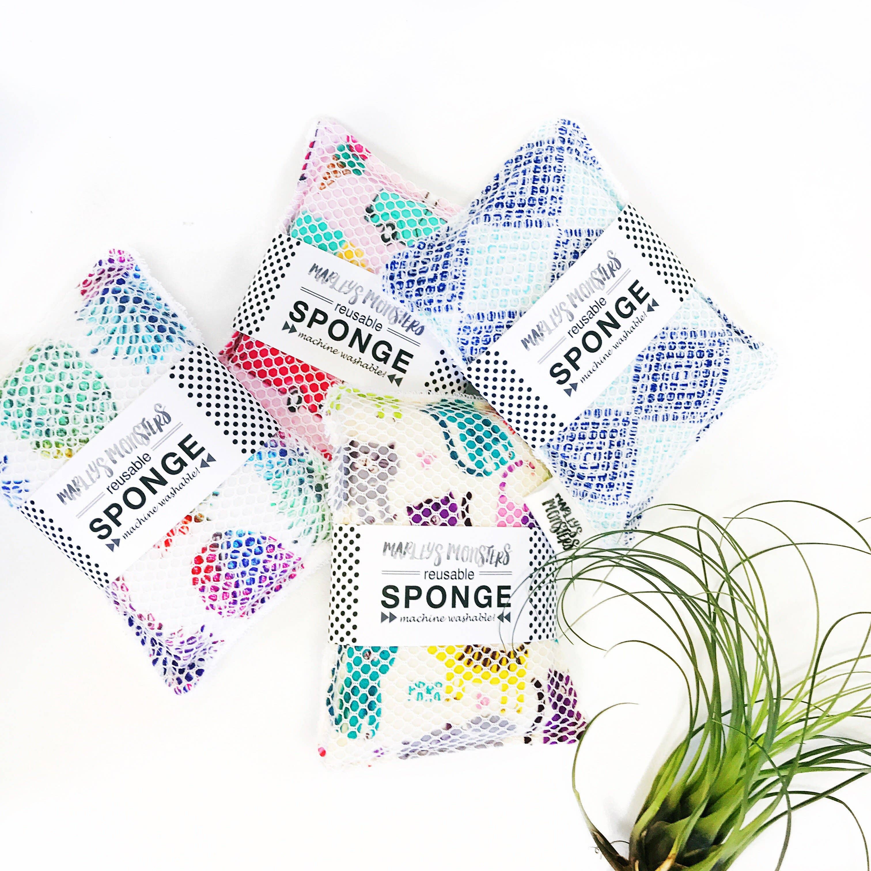 Marley's Monsters - Wholesale Cleaning Sponge - Washable Sponge - Case of 63