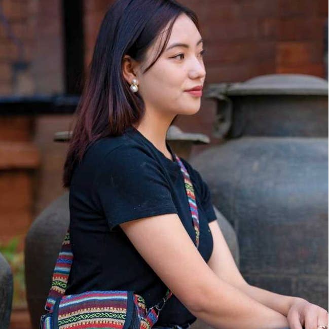 Ganesh Himal Trading - Wholesale Crossbody Bag - Women's - Cotton Gyari Camera Size Bag0