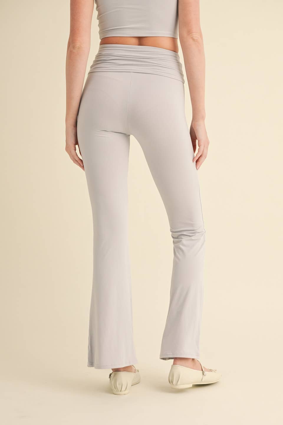 KIMBERLY C - Wholesale Pants - Women's - Soft Knit Foldover Flare Pants48