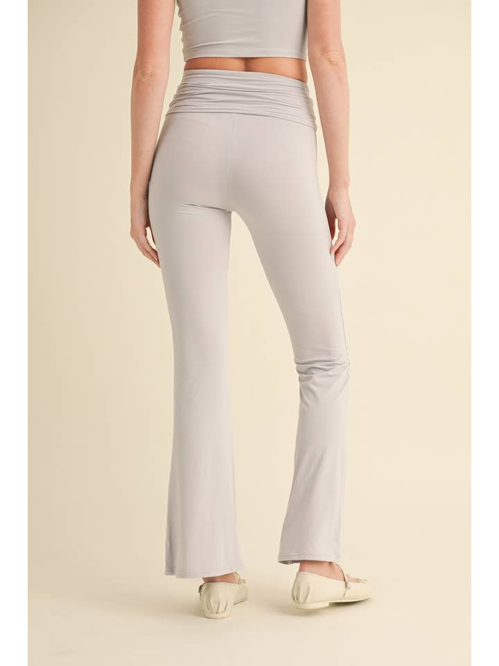 KIMBERLY C – wholesale Pants – Women's – Soft Knit Foldover Flare Pants41