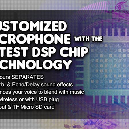 Mainstream Source - Wholesale Musical Instrument - Mainstream Source® Wireless Bluetooth Karaoke Microphone – H14