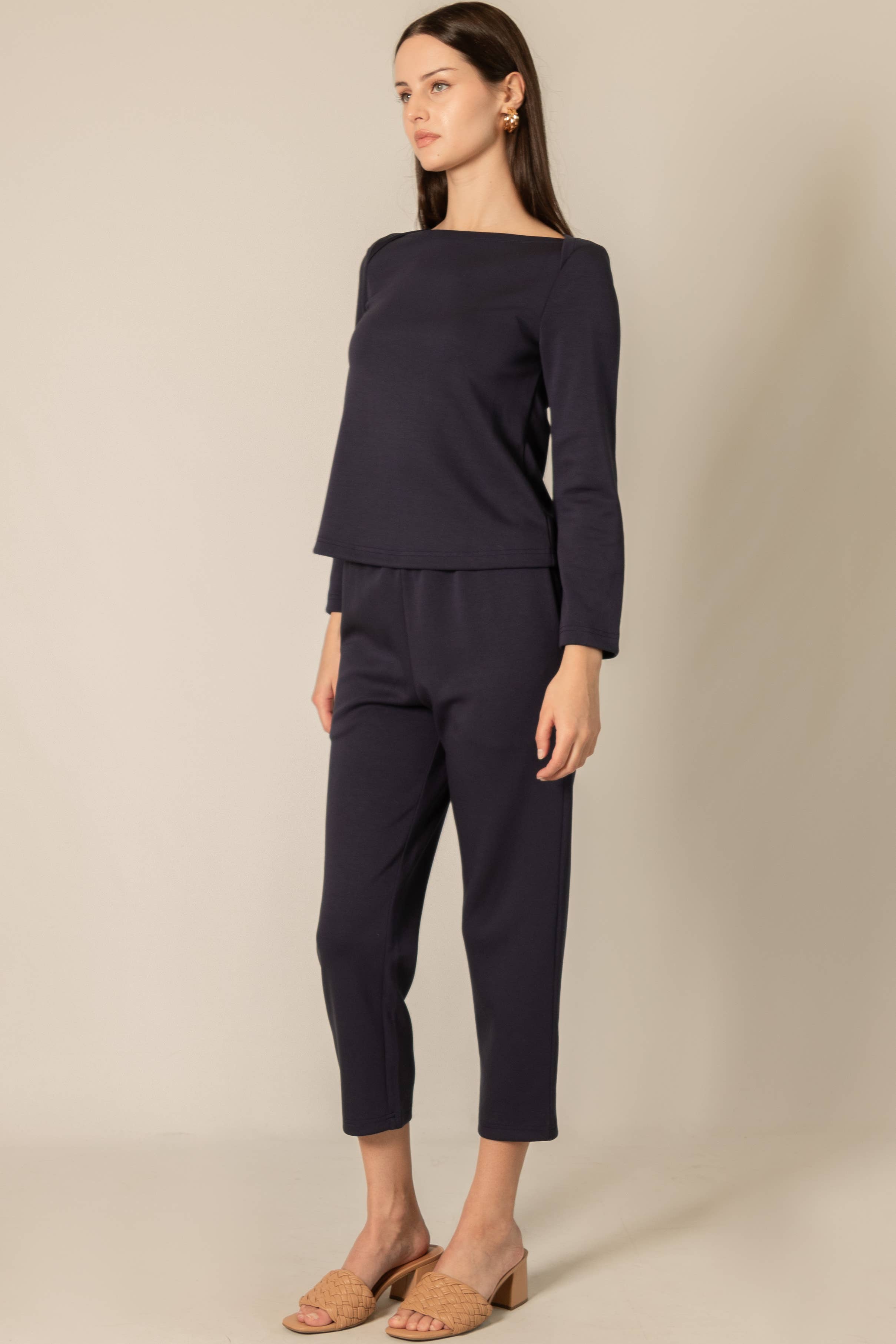 P. CILL - Wholesale Pants - Women's - P. CILL Butter Modal Waist Band Ankle Pants1