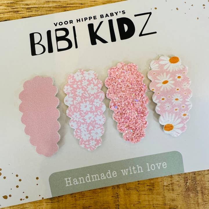 Setje Haarspeldjes Kartel Pastel Roze voor wholesale door Bibi Kidz