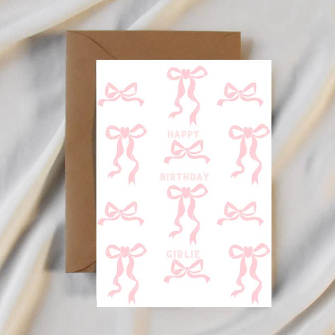 Happy Birthday Girlie Card for wholesale by Party Collective