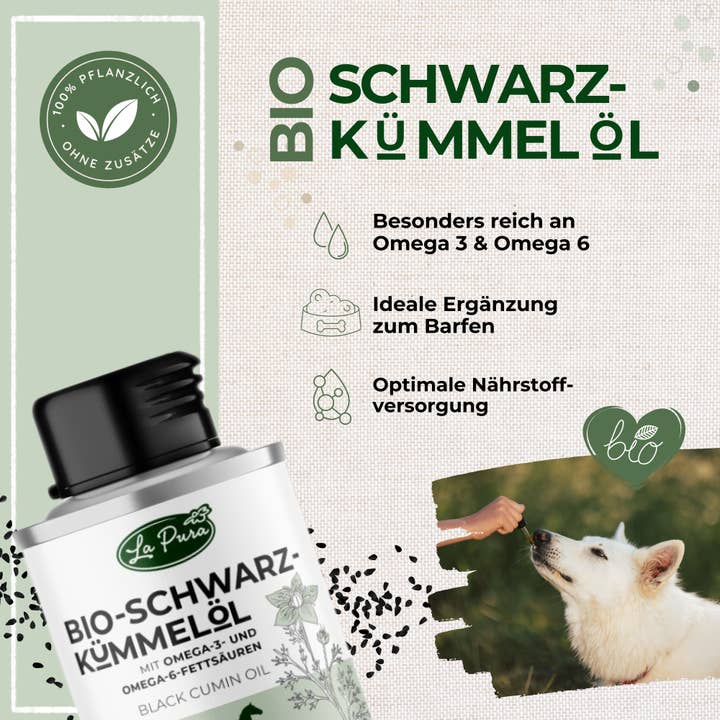 Kauartikel.com GmbH - Wholesale Pet Supplement - Dog - LaPura Bio Black Cumin Oil 100ml1