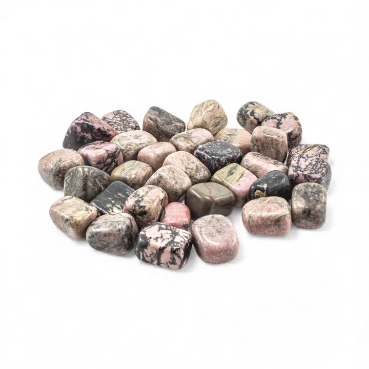 Quasar Gems USA – Großhandel Spiritueller Stein/Kristall – Rhodonit getrommelt 20-30mm 1KG/2lbs1