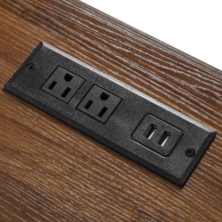 Orange County Decor - Wholesale Kitchen Storage/Organizer - K&K 53.7" Farmhouse Kitchen Island With Power Outlet, 2 Sliding Barn Door Kitchen Storage Island With Drop Leaf, Spice Rack Rolling Kitchen Cart On Wheels, For Home, Kitchen And Dining Room, Black34