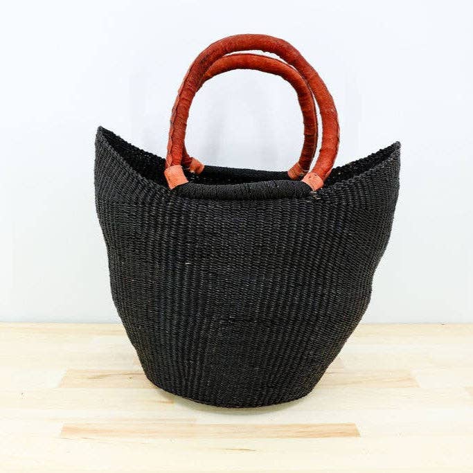 Gitzell FairTrade - Wholesale Grocery/Shopping Bag - U-Shopper Tote Basket Bag, Solid8