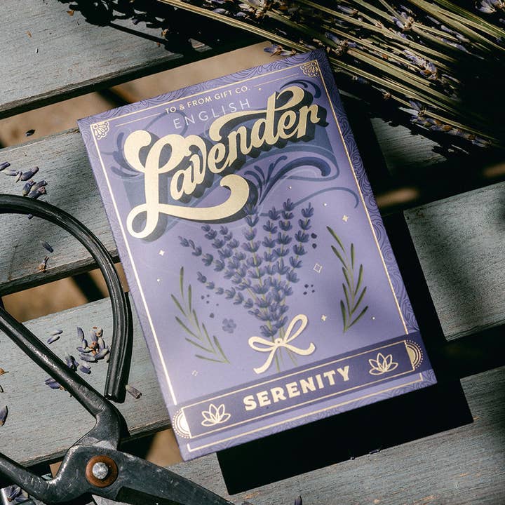 Lavender (Serenity) - Floriography Seed Packet for wholesale by To & From Gift Co.