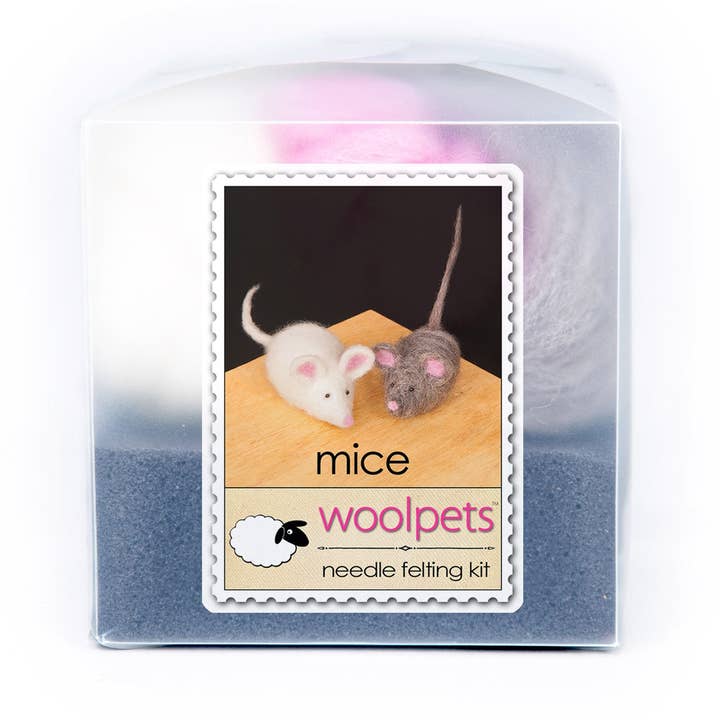 Woolpets - Wholesale DIY Craft Kit - Mice Felting Kit0