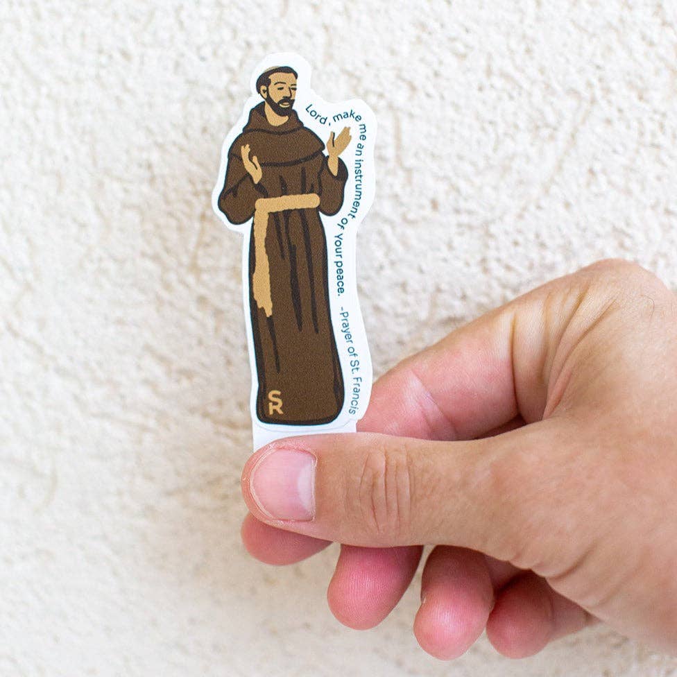 Sock Religious - Wholesale Sticker - St. Francis of Assisi Sticker1