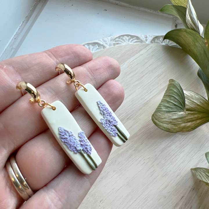 Courage & Calling - Wholesale Dangle Earrings - Cassie Lavender Dangles1
