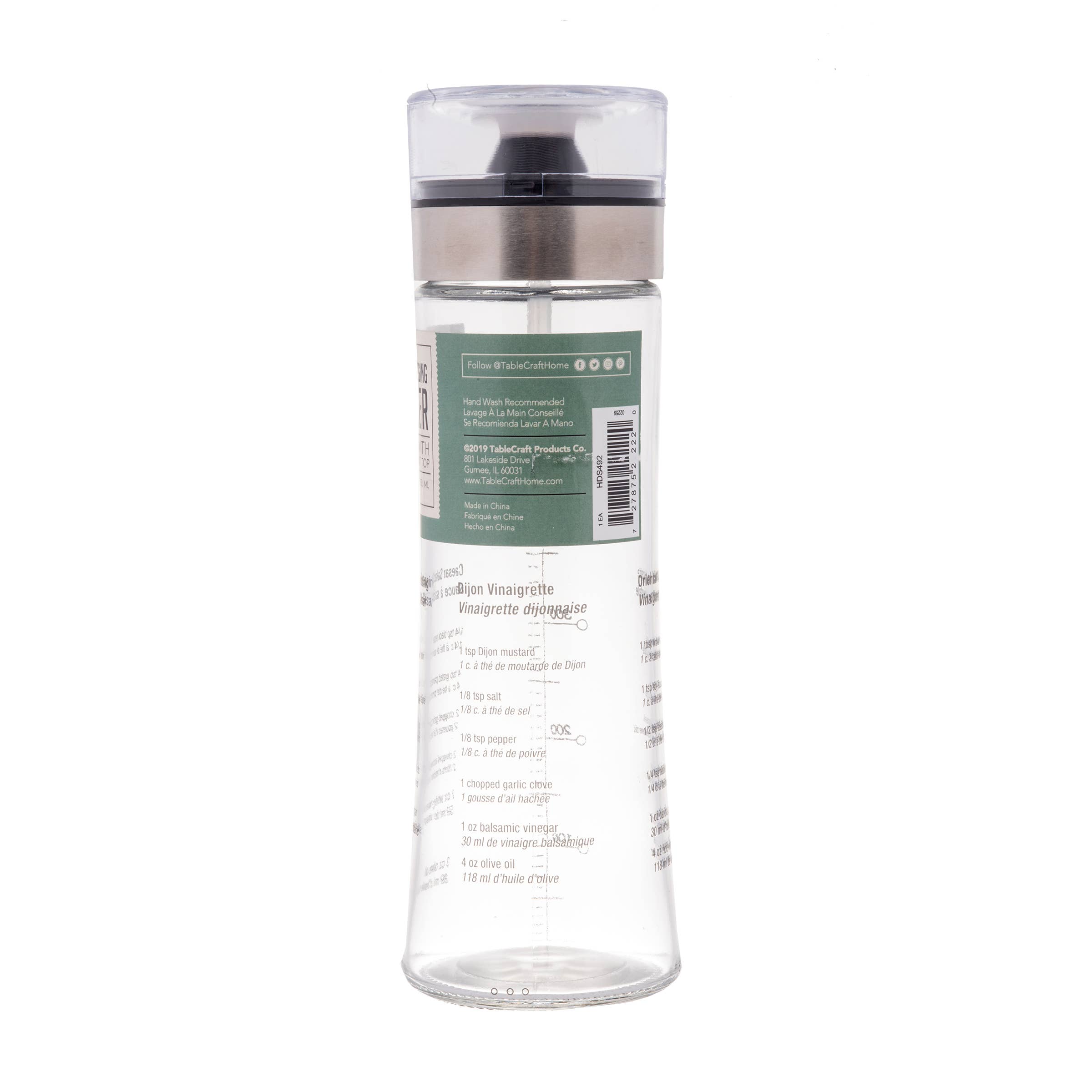 TableCraft Products Company - Vente Ustensile/gadget de cuisine - Shaker à vinaigrette de 18 ¾ oz12