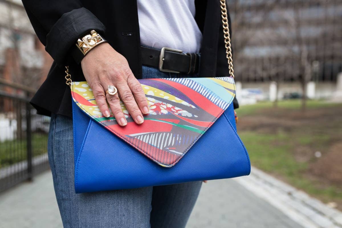 AMMA JO - Wholesale Clutch Bag - Women's - AMMA JO Wild Thing Clutch (Blue)1