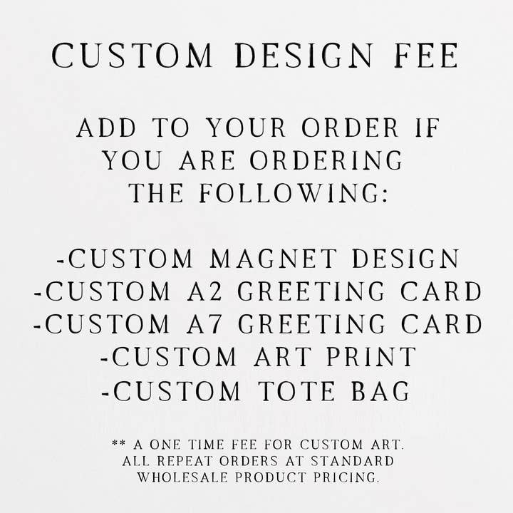 Tariffa di progettazione personalizzata per la vendita all'ingrosso da parte di Fox Burrow Designs