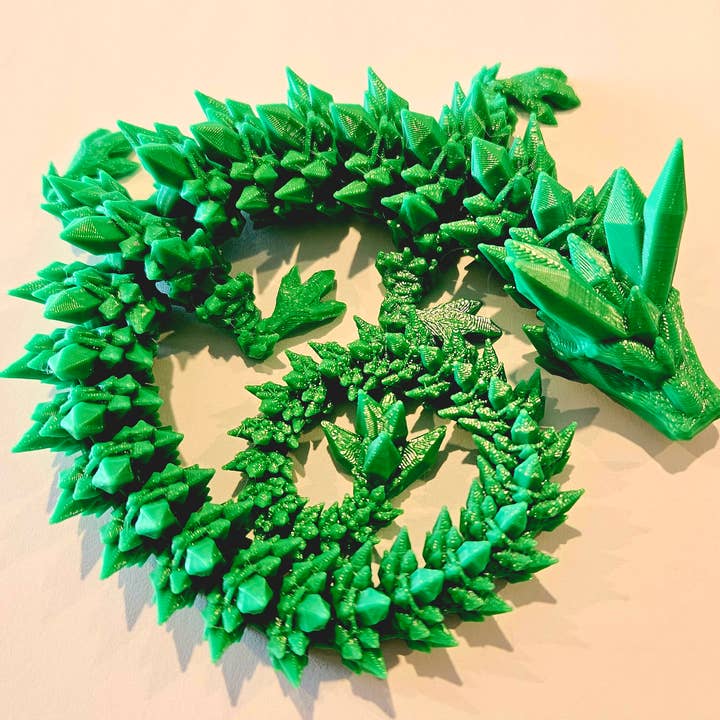 The Midnight Oil - Wholesale Fidget Toy - Kids - 3D Articulated Crystal Dragon (14")