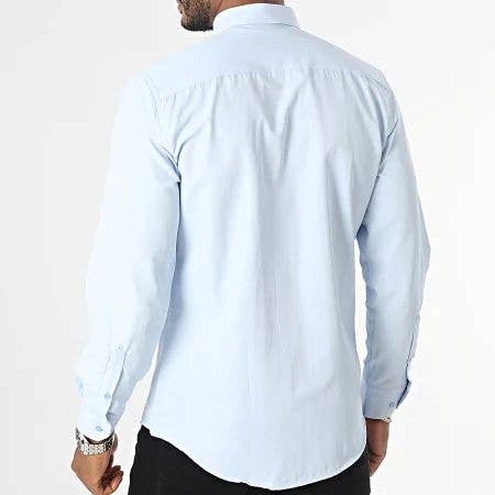 MACKTEN - Wholesale Button Down Shirt - Men's - Men's slim sky blue shirt3