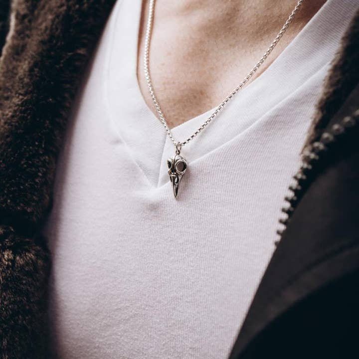 Sterling Silver Memento Mori halsband för wholesale av Apollis