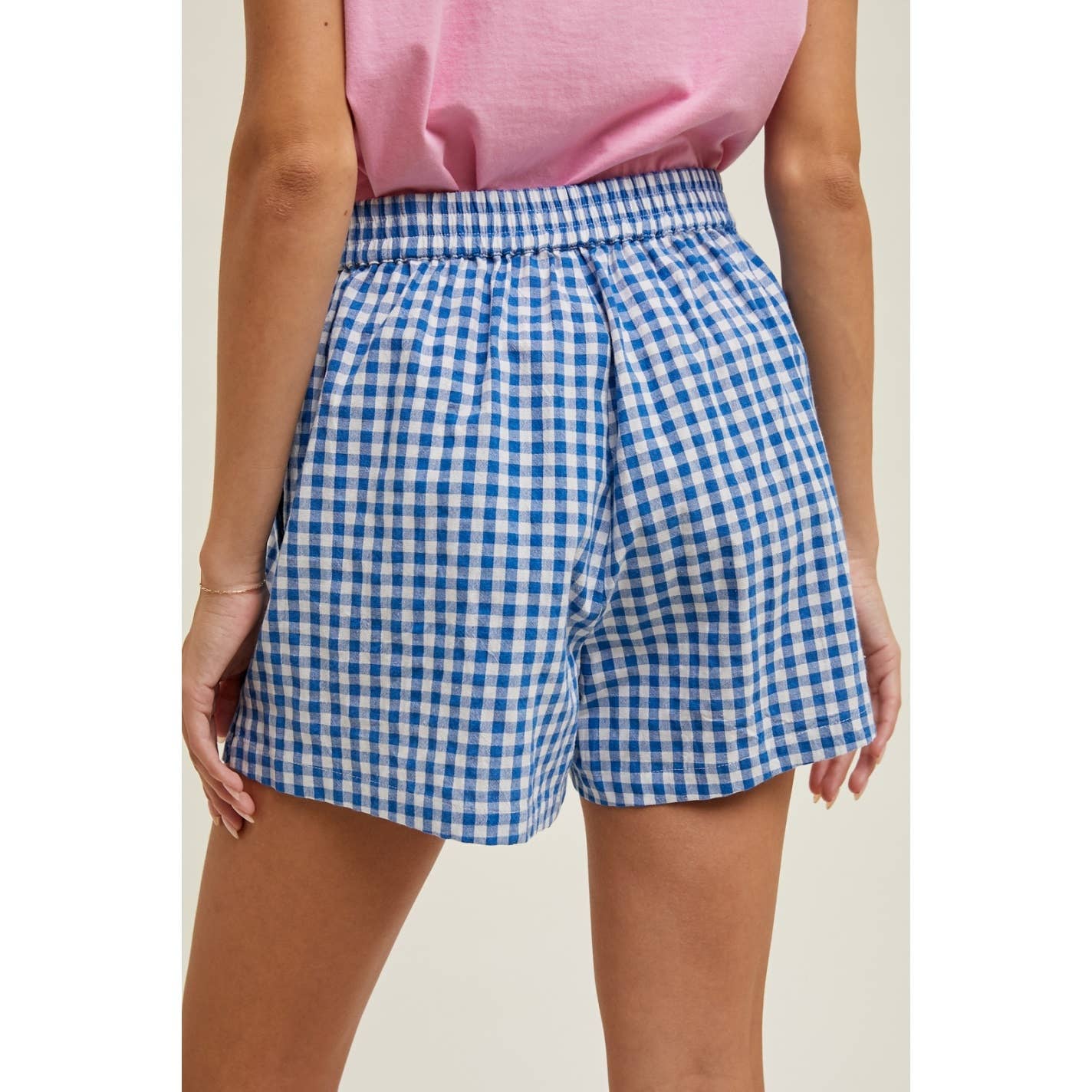 Apolline - Wholesale Shorts - Women's - Gingham Shorts Effortless Style Cozy Comfort11
