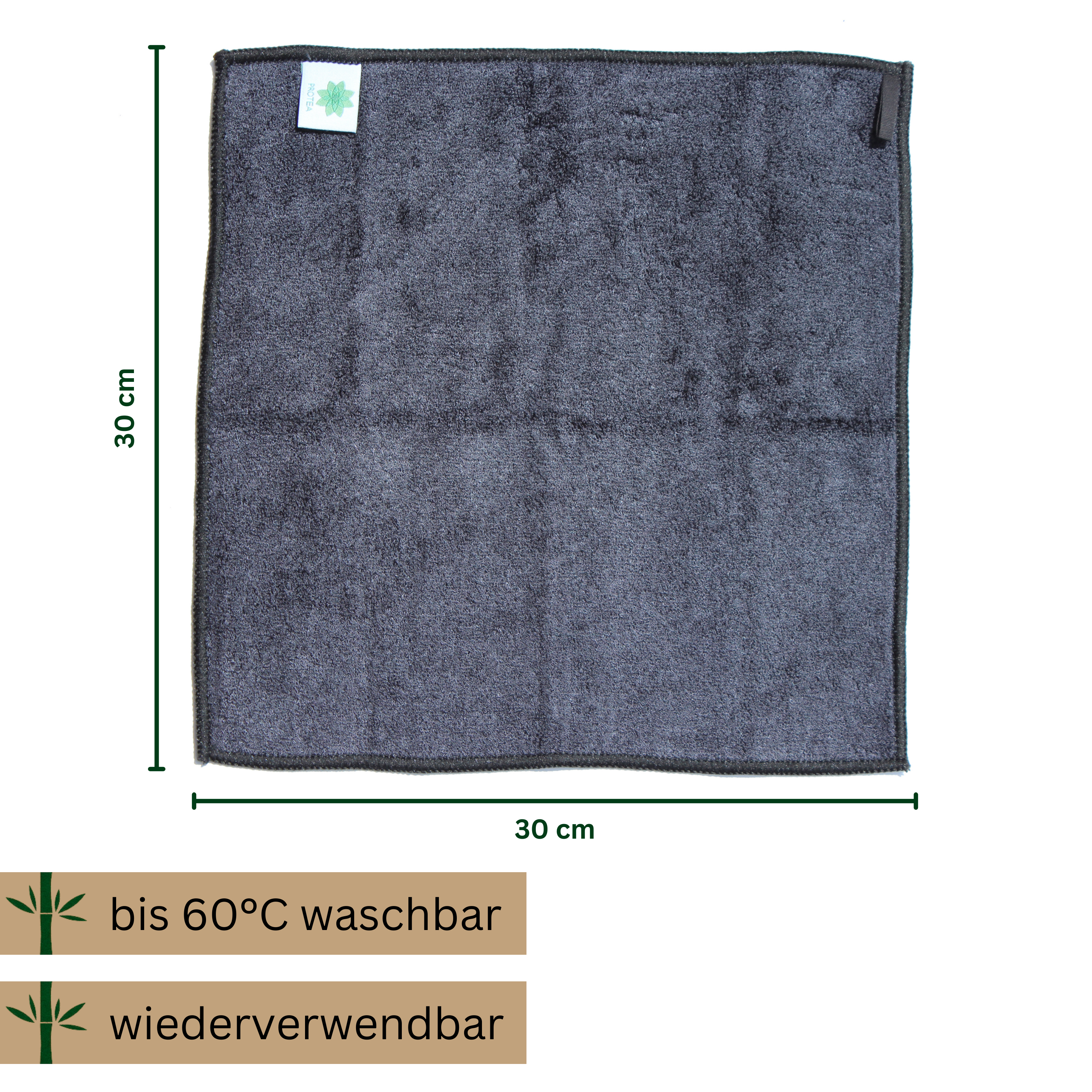 PROTEA - Wholesale Dishcloth - PROTEA bamboo towels reusable (set of 6) - environmentally friendly4