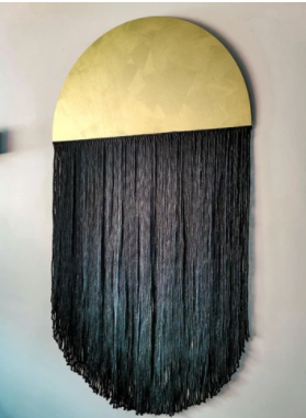 Imoha - Wholesale Decorative Panel - Macrame wandpaneel Gold Black1