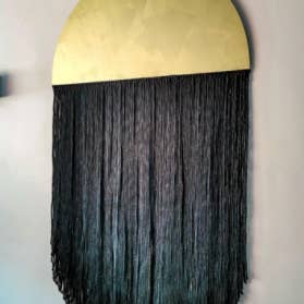 Imoha - Wholesale Decorative Panel - Macrame wandpaneel Gold Black1